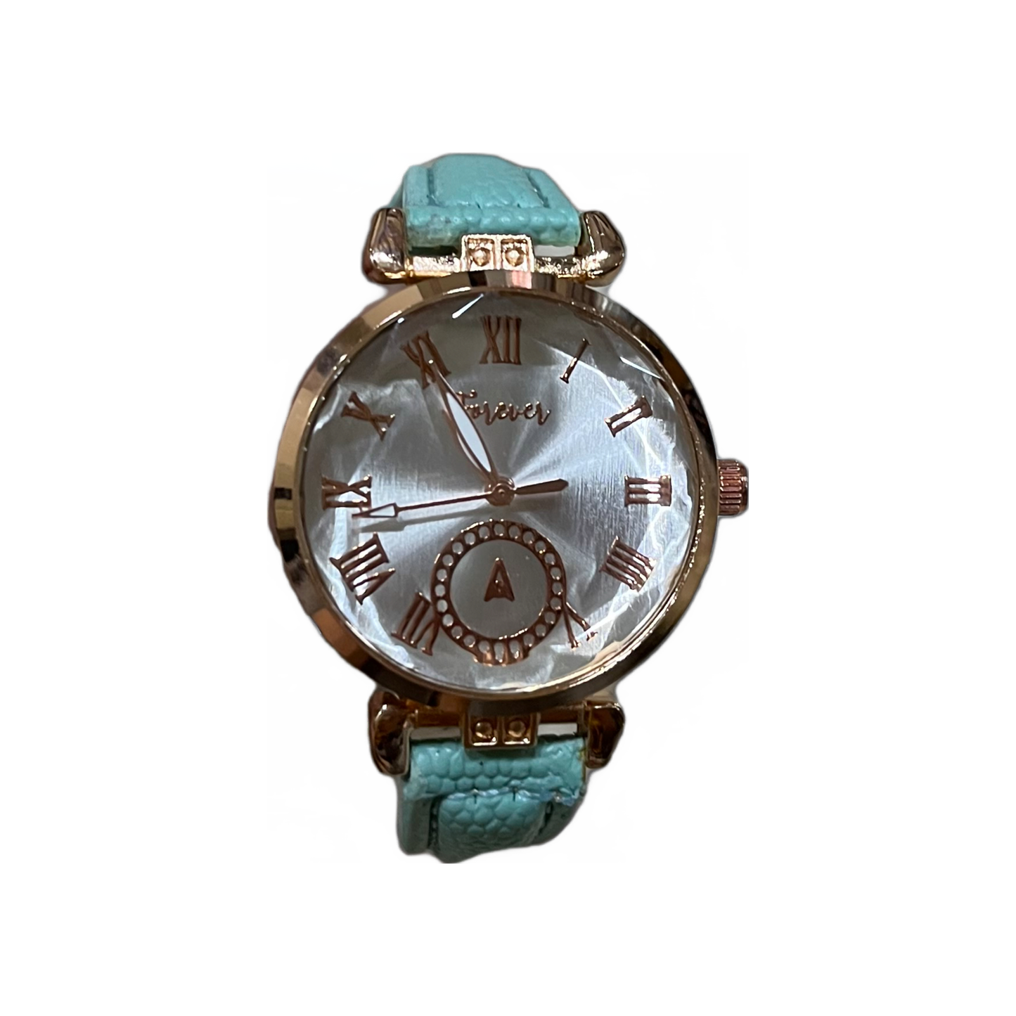 MUL05 - Ladies watch with green colour belt