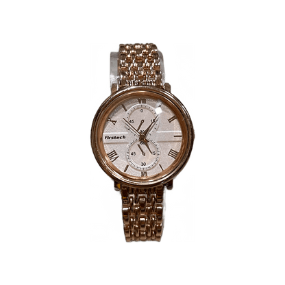 Rose gold watch for women front