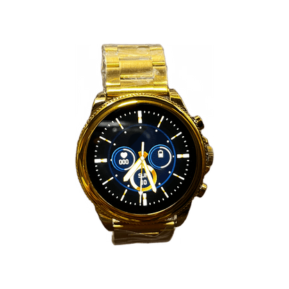 Round dial Gold smart watch 