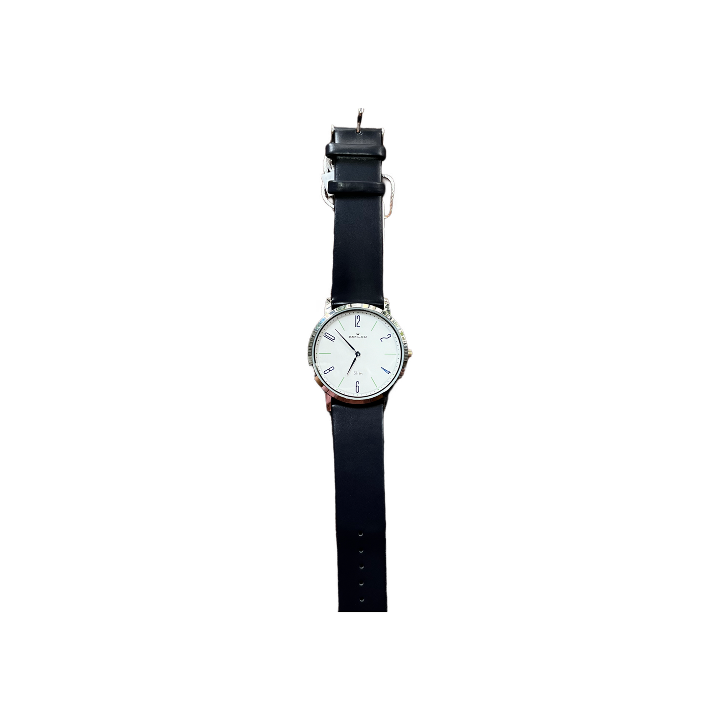 dark blue belt watch