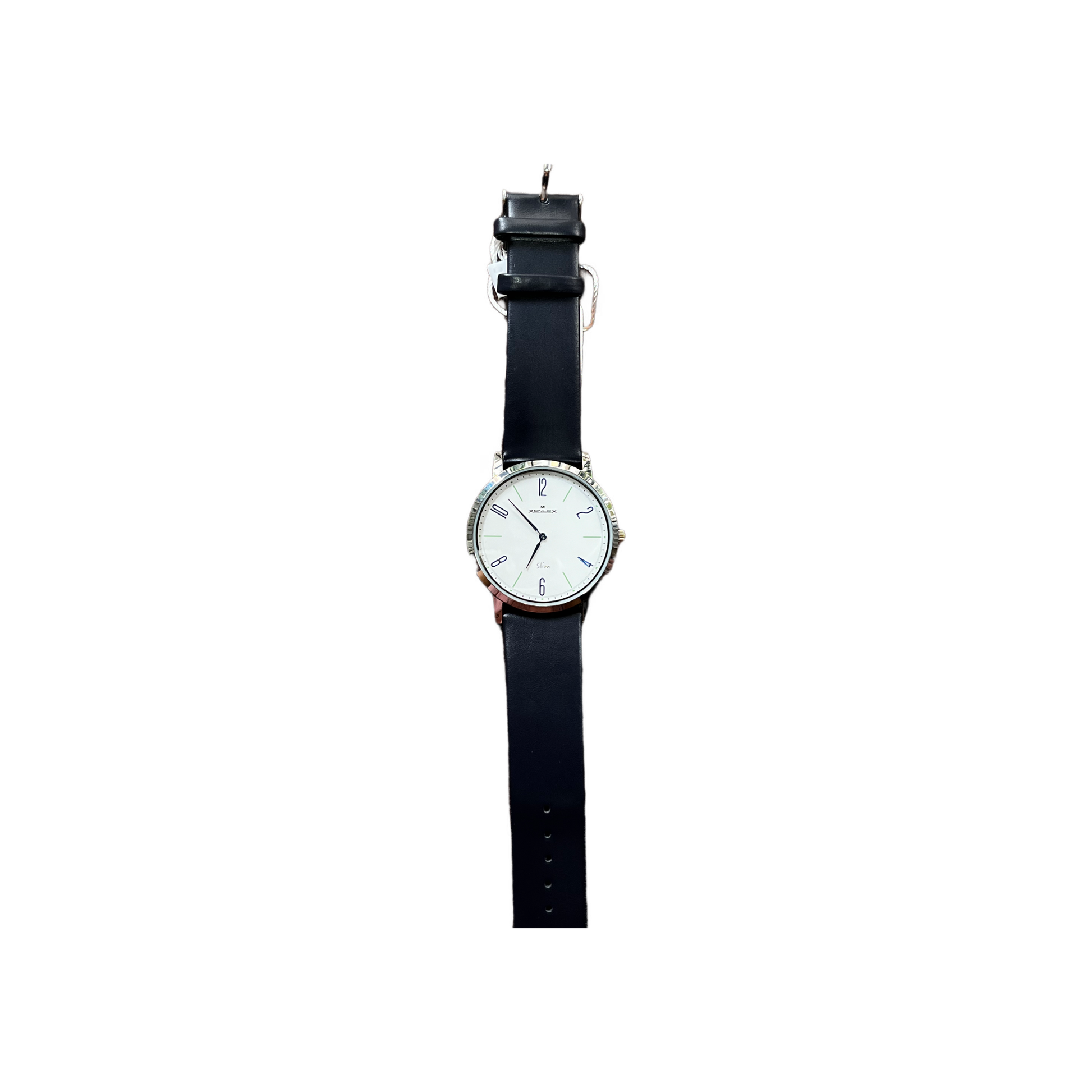 dark blue belt watch