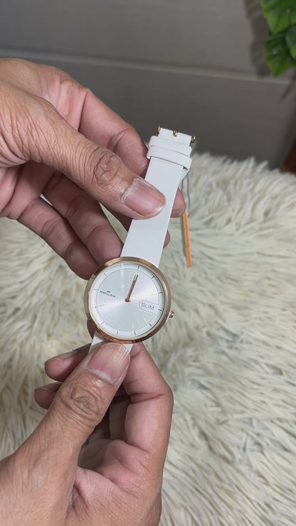 MUL14- Full white colour watch for women