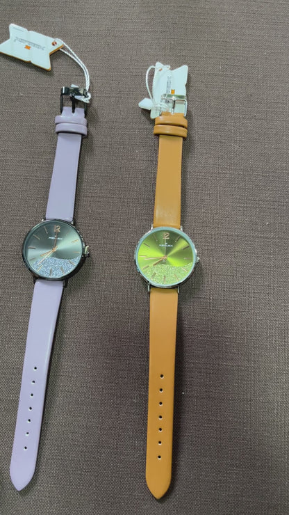 ladies multi color watch