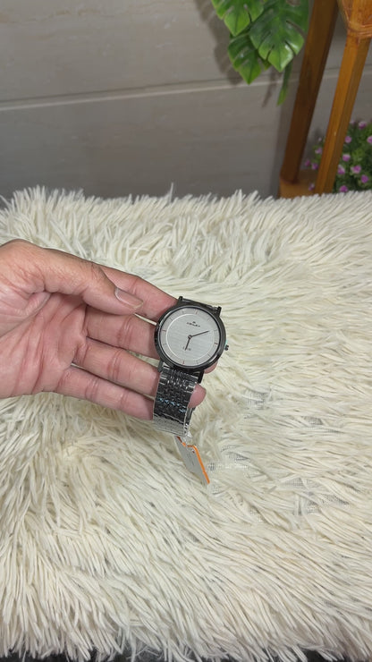 Super slim watch for men in black video